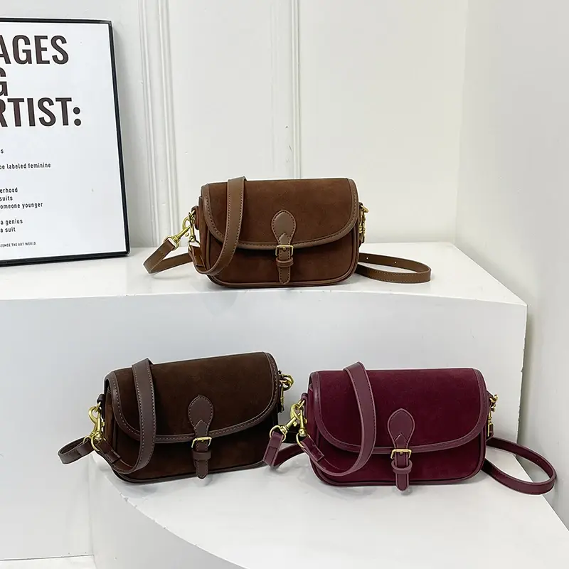LEFTSIDE 2025 Retro New Leather  Design Small Flap Bag Women Fashion Handbags and Purses Shoulder Bag Lady Crossbody Bag