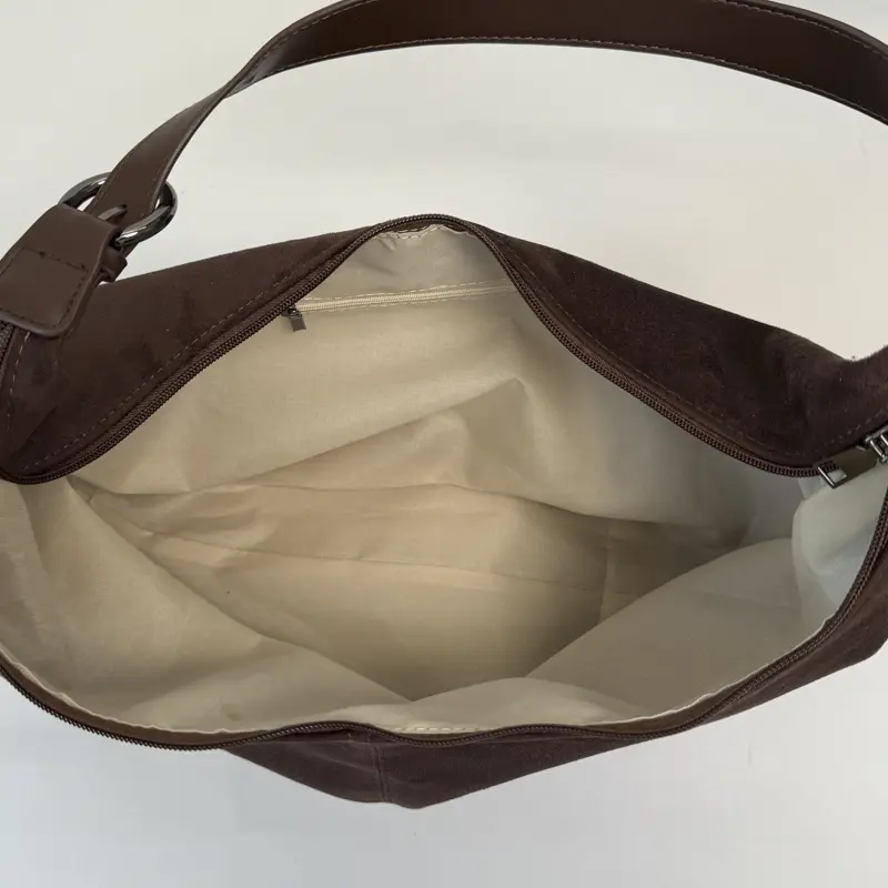 LEFTSIDE Design Large PU Leather Hobo Underarm Bags Lady Winter Shoulder Bag for Women 2025 Winter Trend Y2K Handbags and Purses