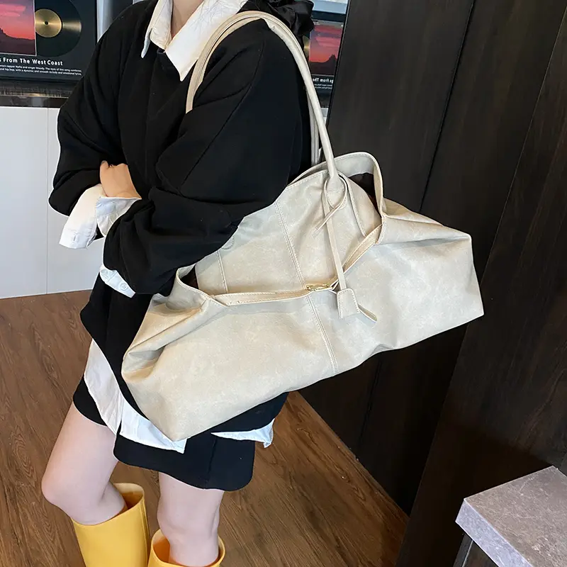 LEFTSIDE Women High Capacity PU Leather Design Square Underarm Shoulder Bag 2025 New in Trendy Female Retro Quality Handbags