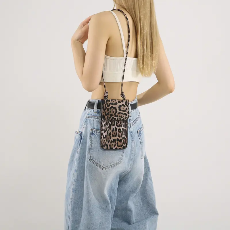 LEFTSIDE Mini Leopard PU Leather Crossbody Bags For Women 2025 Y2K Trend Females Korean Fashion Lady Shoulder Bag Lady Handbags