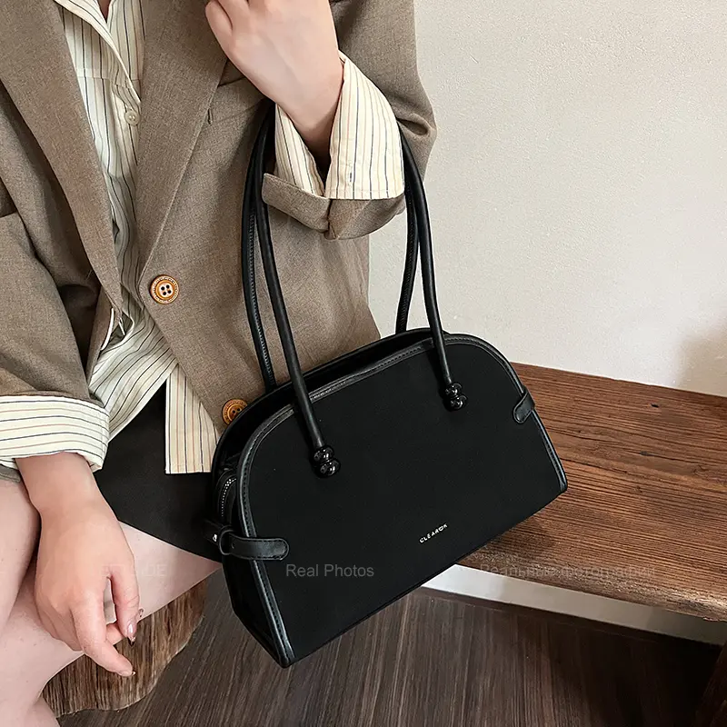 LEFTSIDE Women's Pu Leather Shoulder Bag 2025 Winter New Retro Underarm Tote Bag Luxury Brand Designer Vintage Handbags