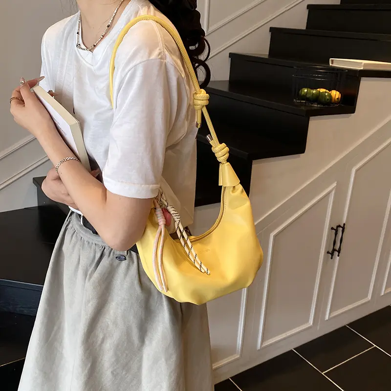 LEFTSIDE Retro Small Silver Saddle Bag 2025 New Trendy Shoulder Bag Fashion Underarm Crossbody Bag Females Handbags and Purses