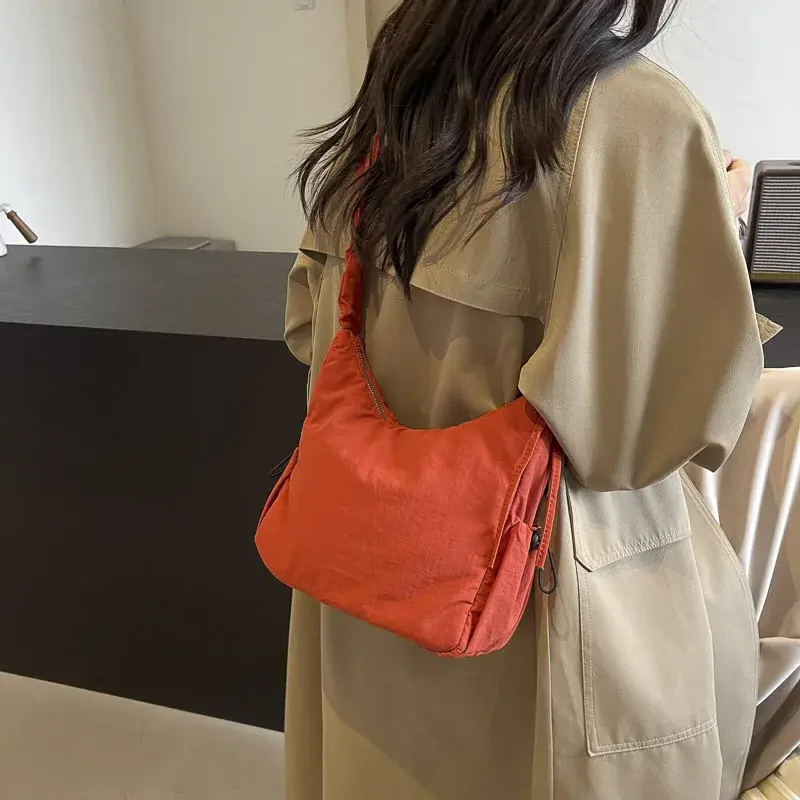 LEFTSIDE Soft Design Cloth Small Shopper Shopping Underarm Bags Lady Shoulder Bag for Women 2025 Trend Fashion Y2K Handbags