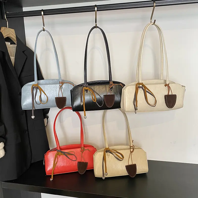 LEFTSIDE Small PU Leather Square Underarm Bags for Women 2025 New In Trend Fashion Shoulder Bag Females Handbags and Purses