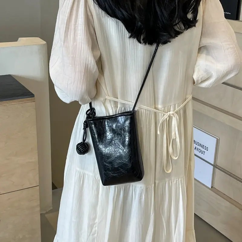 LEFTSIDE Mini Pu Leather Shoulder Bags for Women 2025 Simple Y2K Korean Fashion Gold Handbags and Purses Silver Crossbody Bag