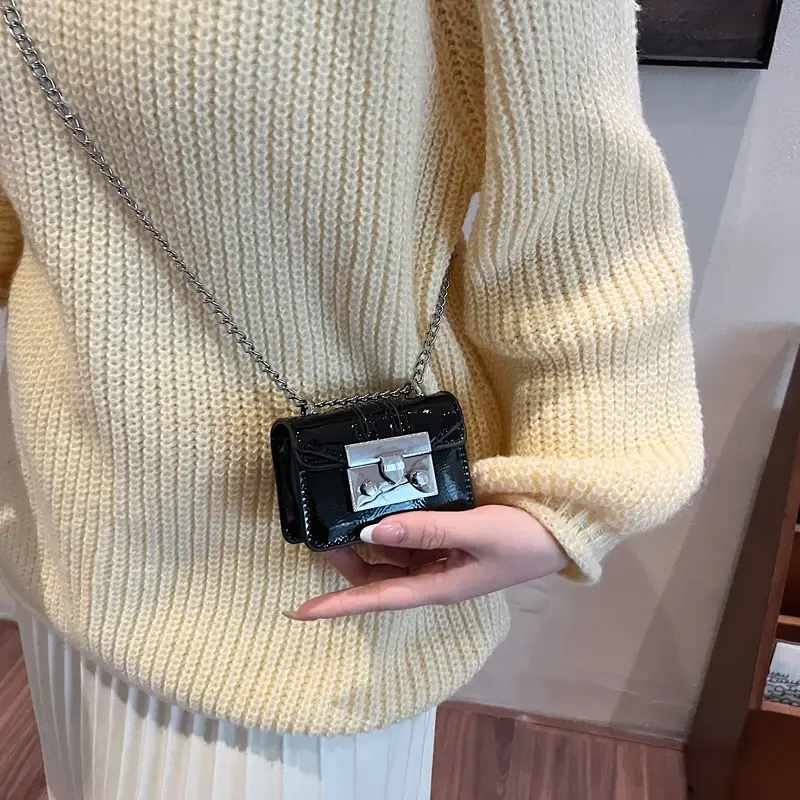 LEFTSIDE 2024 Winter New Y2K Retro Design Mini PU Leather Flap Bag Women Handbags and Purses Shoulder Bag Lady Crossbody Bag