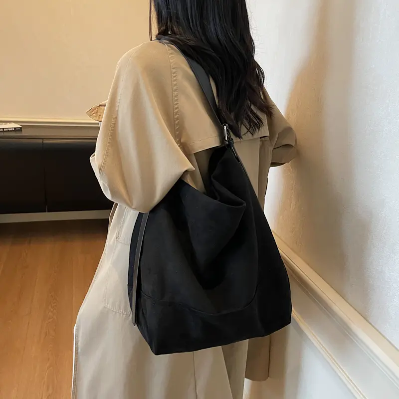 LEFTSIDE High-capacity Retro PU Leather Shoulder Bags for Women Hobo Bag 2025 Winter Luxury Designer New Purses and Handbags