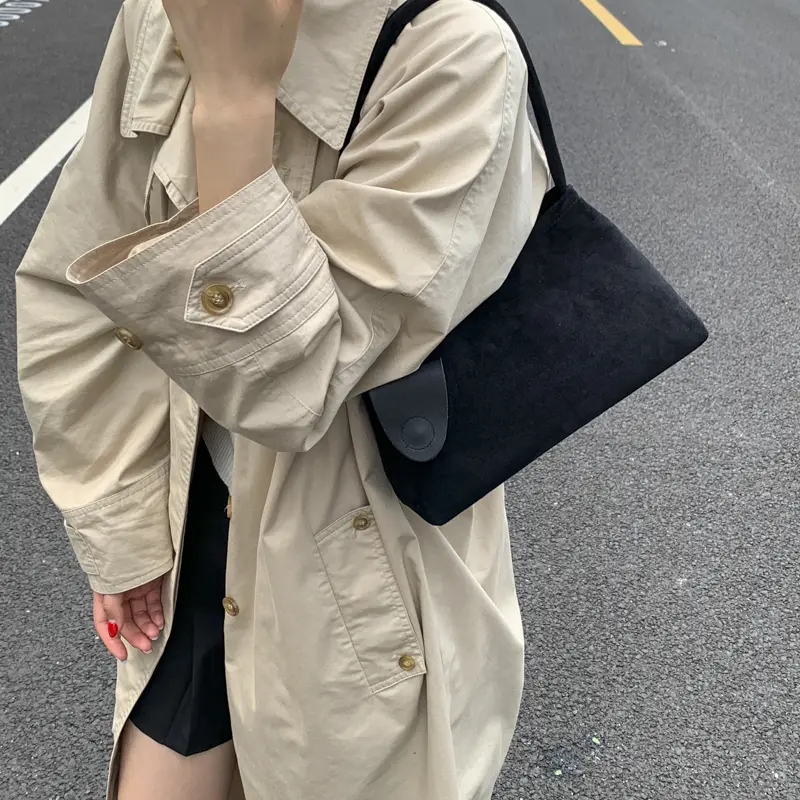 LEFTSIDE Women Small PU Leather Armpit Bag 2025 Winter Retro Brand Underarm Shoulder Bag Luxury Designer Handbags and Purses