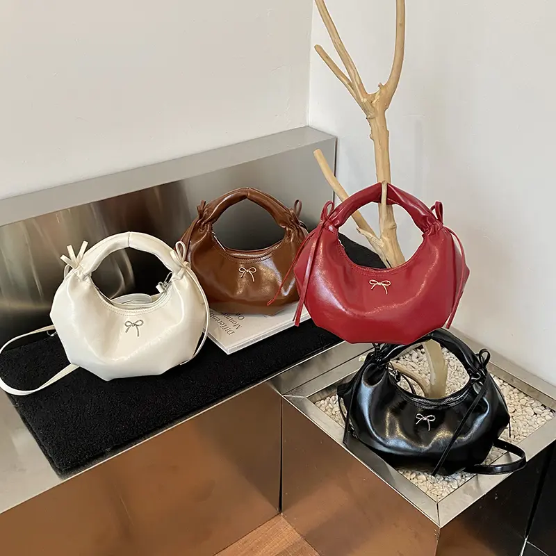 LEFTSIDE Retro Small PU Leather Saddle Bag 2025 New Trendy Shoulder Bag Fashion Crossbody Bag Females Luxury Handbags and Purses