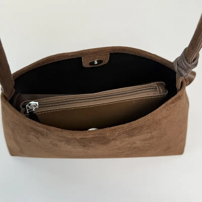LEFTSIDE Women Small PU Leather Armpit Bag 2025 Winter Retro Brand Underarm Shoulder Bag Luxury Designer Handbags and Purses