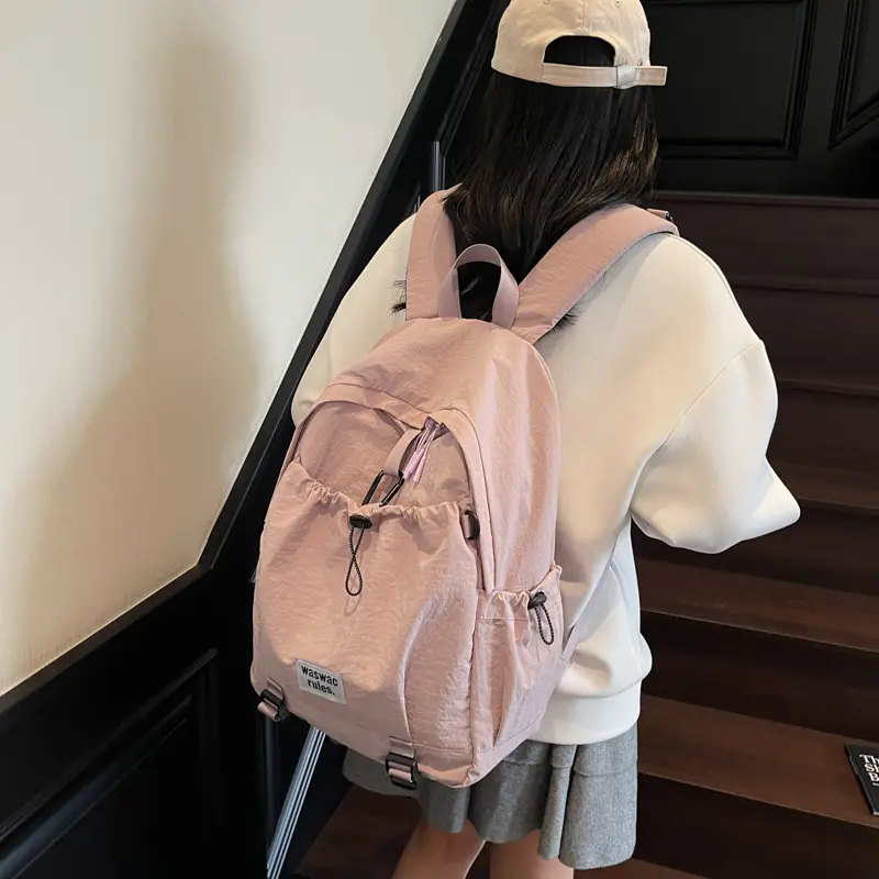 LEFTSIDE Women's Cloth Big Soft Backpacks 2025 Summer Design Backpack for Teens​​ Girls School Bag Simple Travel Back Pack