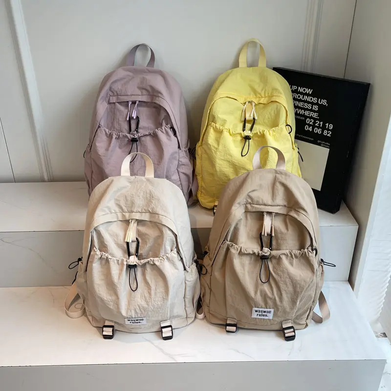 LEFTSIDE Women's Cloth Big Soft Backpacks 2025 Summer Design Backpack for Teens​​ Girls School Bag Simple Travel Back Pack