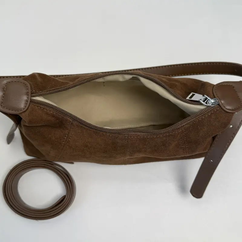 LEFTSIDE PU Leather Shoulder Bag for Women 2025 Winter New Luxury Armpit Bag Lady Designer Underarm Bags Handbags and Purses
