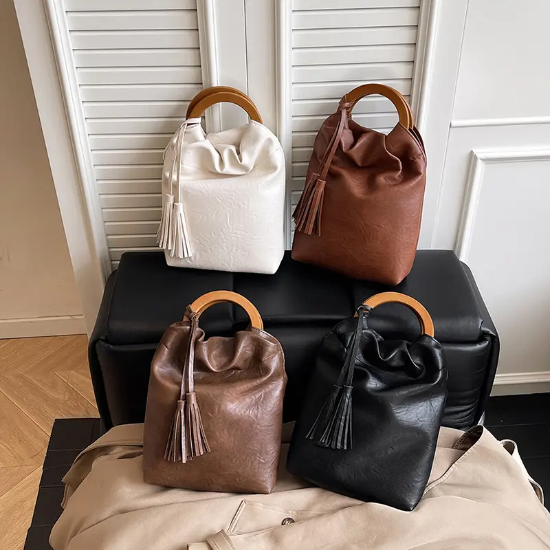 LEFTSIDE Women Small PU Leather Tote Bag 2025 Winter Retro Trend Short Handle Shoulder Bag Luxury Designer Handbags and Purses
