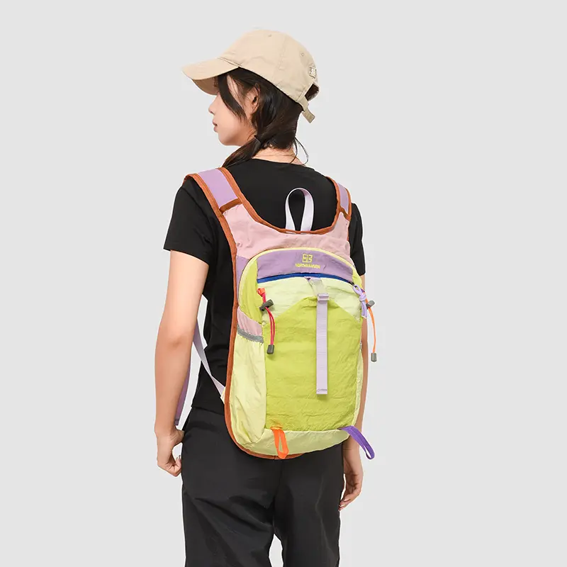 LEFTSIDE Women Nylon Backpacks 2025 New Fashion Summer Tie Backpack for Teens​​ Girls High-capacity School Bag Travel Back Pack