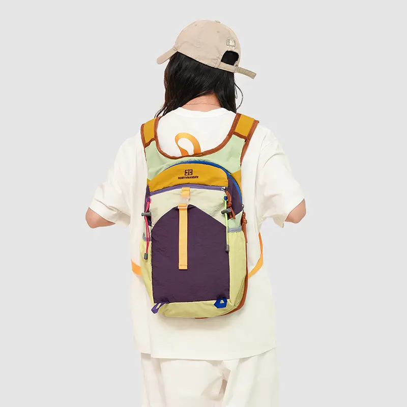 LEFTSIDE Women Nylon Backpacks 2025 New Fashion Summer Tie Backpack for Teens​​ Girls High-capacity School Bag Travel Back Pack