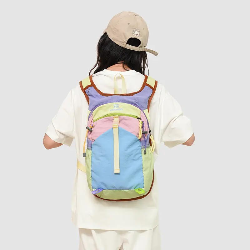LEFTSIDE Women Nylon Backpacks 2025 New Fashion Summer Tie Backpack for Teens​​ Girls High-capacity School Bag Travel Back Pack
