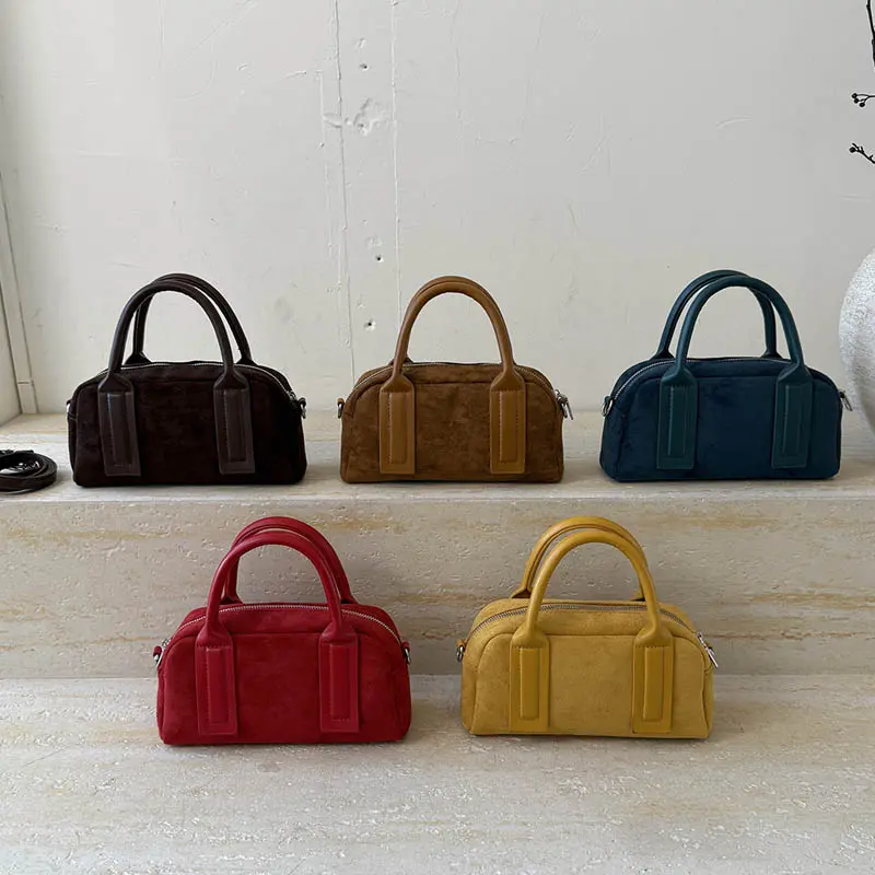 LEFTSIDE Women PU Leather Shoulder Bag 2025 Winter Fashion Retro New Short Handle Crossbody Bag Luxury Designer Handbags