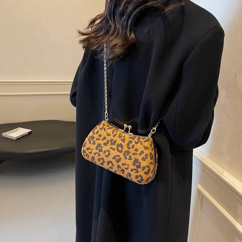 LEFTSIDE Small Box Suede Crossbody Bags for Women 2025 Winter Korean Fashion Shoulder Bags Lady Chain Handbags and Purses