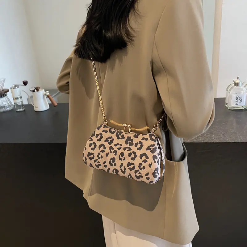 LEFTSIDE Small Box Suede Crossbody Bags for Women 2025 Winter Korean Fashion Shoulder Bags Lady Chain Handbags and Purses