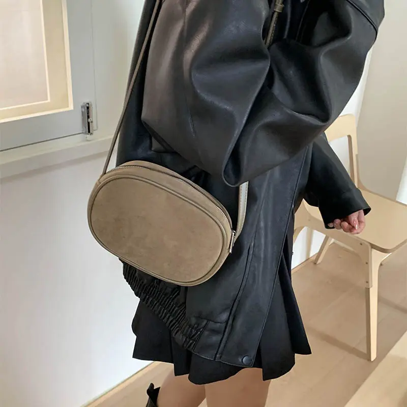 LEFTSIDE Mini PU Leather Shoulder Bags for Women 2025 Korean Fashion Winter Crossbody Bag Lady Simple Handbags and Purses