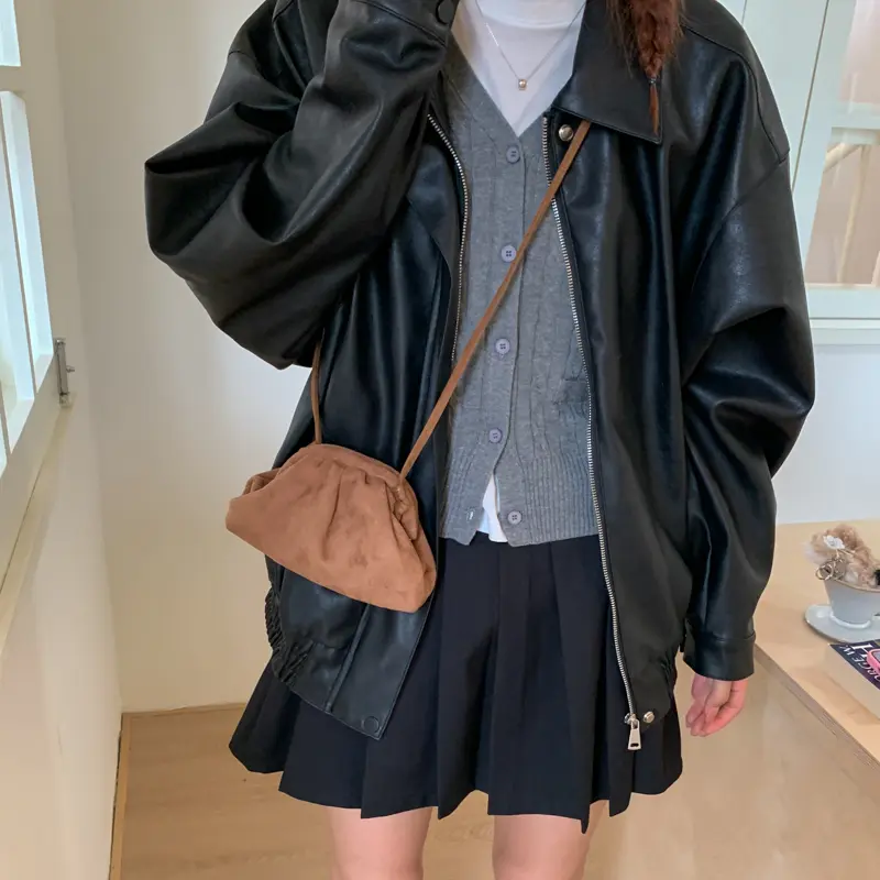 LEFTSIDE Design Mini PU Leather Shoulder Bags for Women 2025 New Winter Hobo Crossbody Bag Females Retro New ​Luxury Handbags