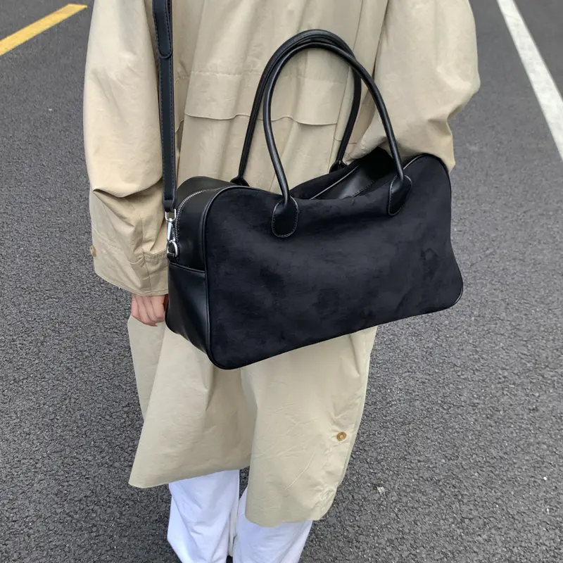 LEFTSIDE Women High Capacity PU Shoulder Bag 2025 Winter Retro Short Handle Crossbody Bag Luxury Designer Handbags and Purses