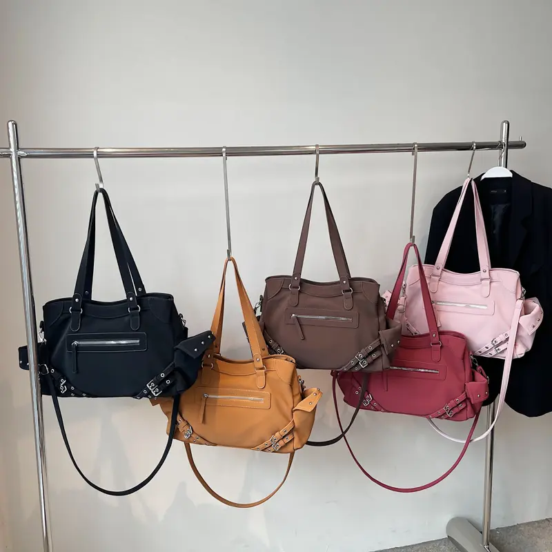 LEFTSIDE Women PU Leather Shoulder Bag 2025 Winter Fashion Retro New Short Handle Tote Bag Luxury Designer Handbags and Purses