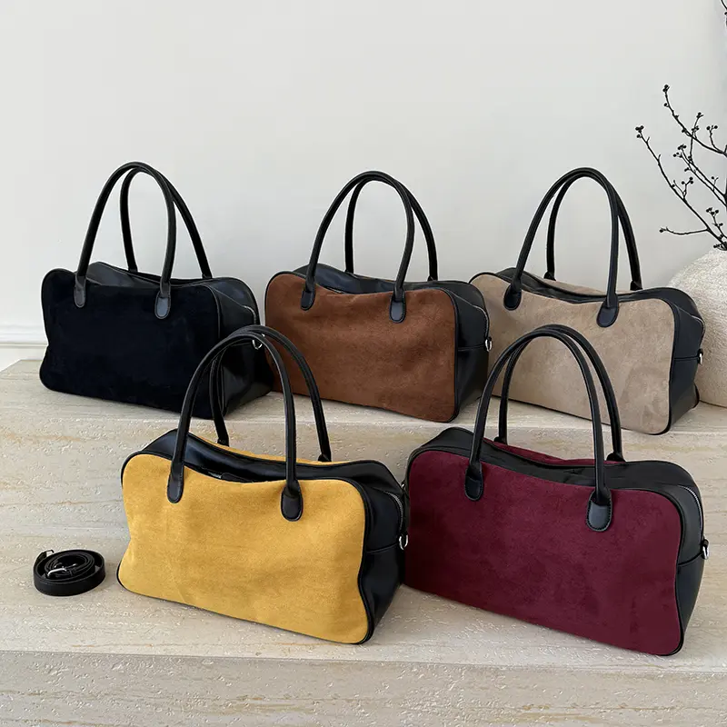 LEFTSIDE Women High Capacity PU Shoulder Bag 2025 Winter Retro Short Handle Crossbody Bag Luxury Designer Handbags and Purses