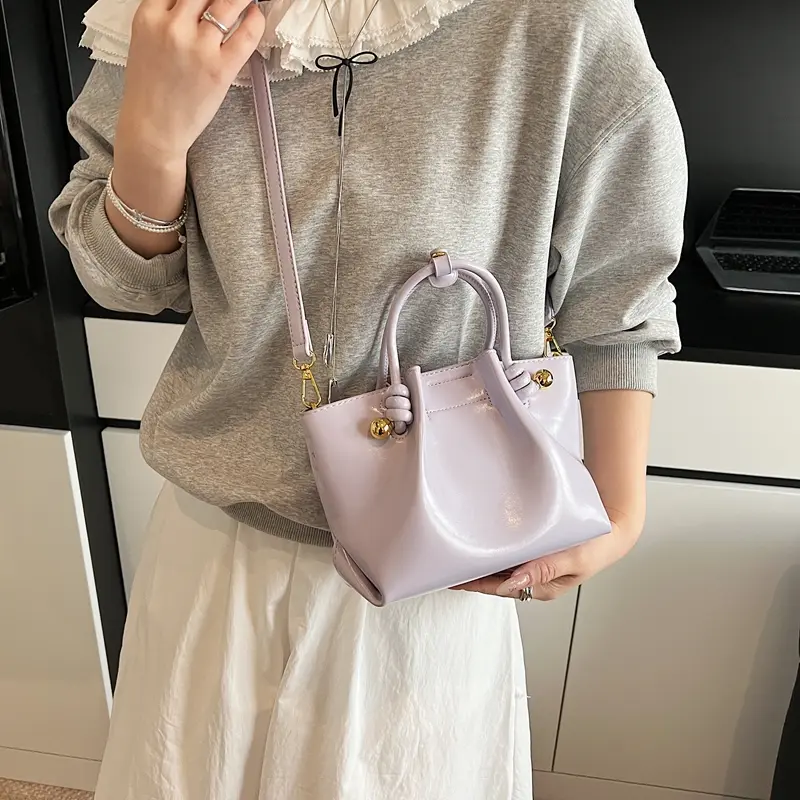 LEFTSIDE PU Leather Small Crossbody Bags Lady Shoulder Bag for Women 2025 New Trend Short Handle Tote Handbags and Purses