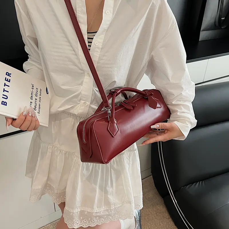 LEFTSIDE Small Short Handle Shoulder Bags for Women 2025 New in Trend Females PU Leather Handbags And Purses Crossbody Bag