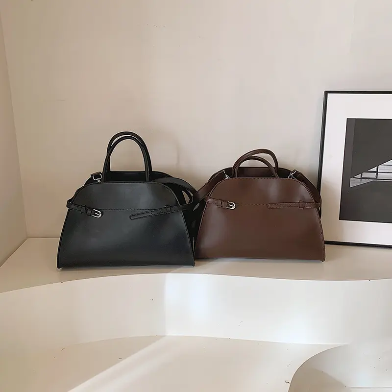 LEFTSIDE Big PU Leather Crossbody Bags Lady Short Handle Shoulder Bag for Women 2024 Designer Y2K Fashion Handbags Tote Bag