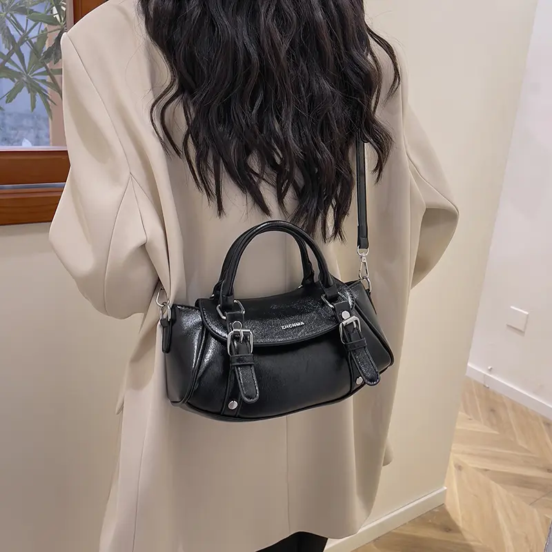 LEFTSIDE PU Leather Short Handle Underarm Bags for Women 2025 Summer Y2K New Trends Luxury Fashion Shoulder Bag Handbags
