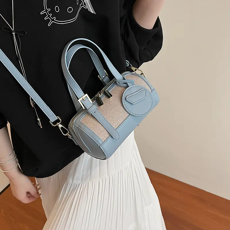 LEFTSIDE PU Leather Crossbody Bags for Women 2025 Fashion Mini Short Handle Shoulder Bags Females Bucket Handbags and Purses