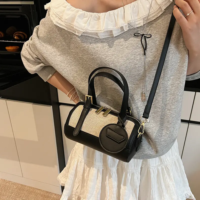 LEFTSIDE PU Leather Crossbody Bags for Women 2025 Fashion Mini Short Handle Shoulder Bags Females Bucket Handbags and Purses