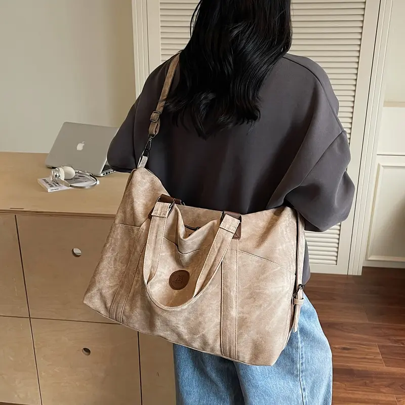LEFTSIDE Lady High Capacity Shoulder Bag for Women 2025 Korean Fashion Y2K Trend Casual Travel Crossbody Bags Retro Handbags