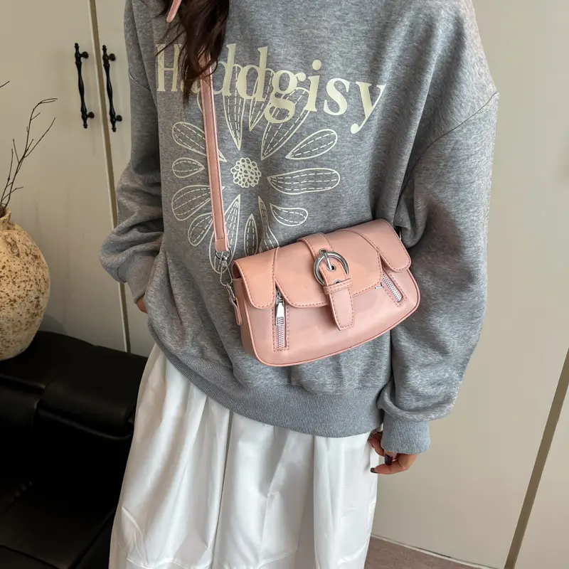 LEFTSIDE Small PU Leather Flap Bags for Women 2025 Y2K New Luxury Solid Color Shoulder Crossbody Bag Females Handbags and Purses