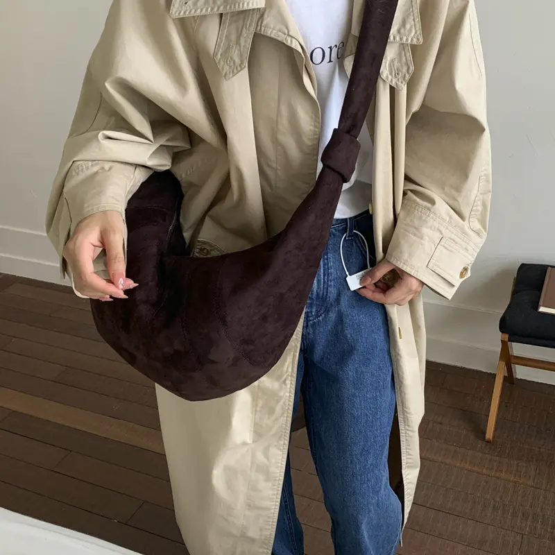 LEFTSIDE Women PU Leather Shoulder Bag 2025 Winter Retro Soft Hobo Crossbody Bag Luxury Designer Trend Brand Handbags and Purses