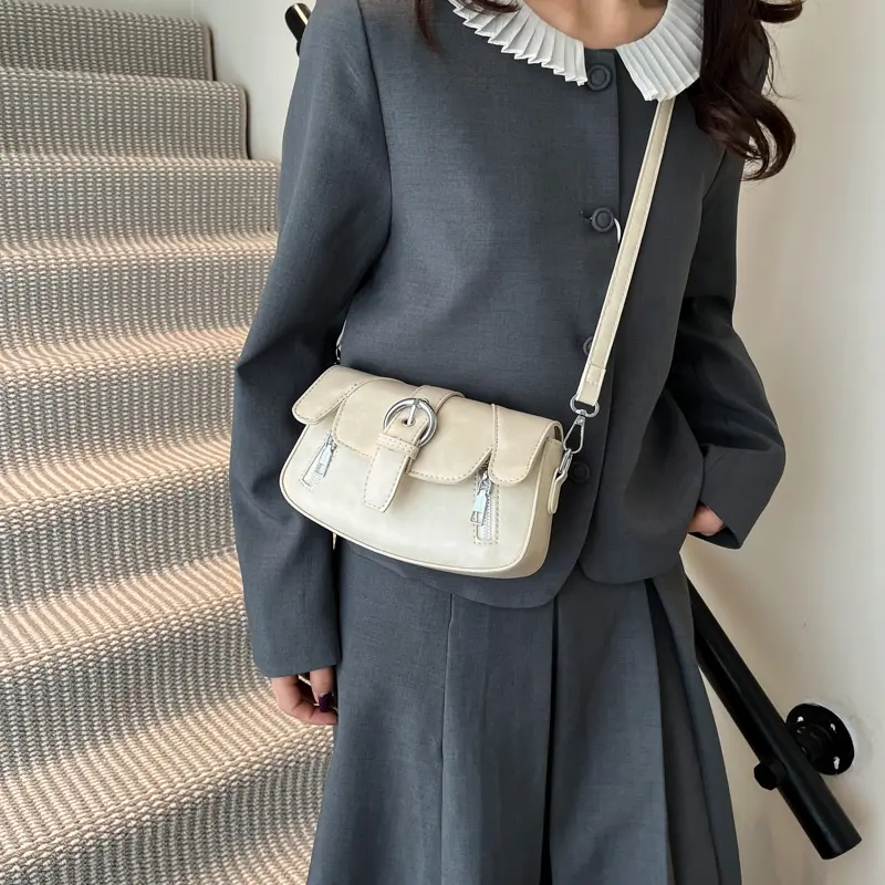 LEFTSIDE Small PU Leather Flap Bags for Women 2025 Y2K New Luxury Solid Color Shoulder Crossbody Bag Females Handbags and Purses