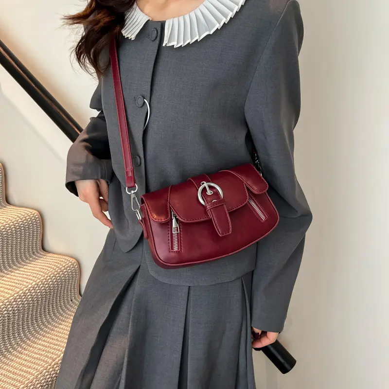 LEFTSIDE Small PU Leather Flap Bags for Women 2025 Y2K New Luxury Solid Color Shoulder Crossbody Bag Females Handbags and Purses