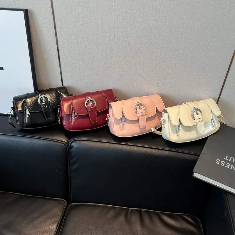 LEFTSIDE Small PU Leather Flap Bags for Women 2025 Y2K New Luxury Solid Color Shoulder Crossbody Bag Females Handbags and Purses