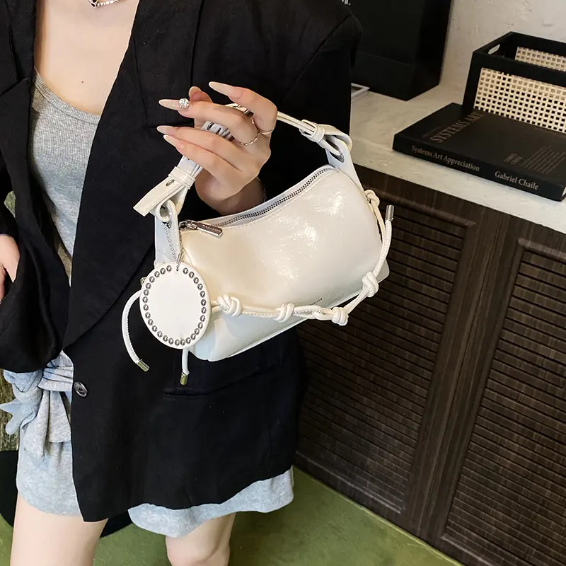 LEFTSIDE Short Handle Bags for Women 2025 Summer New Y2K Trend Ladies Crossbody Shoulder Bag Females Handbags and Purses