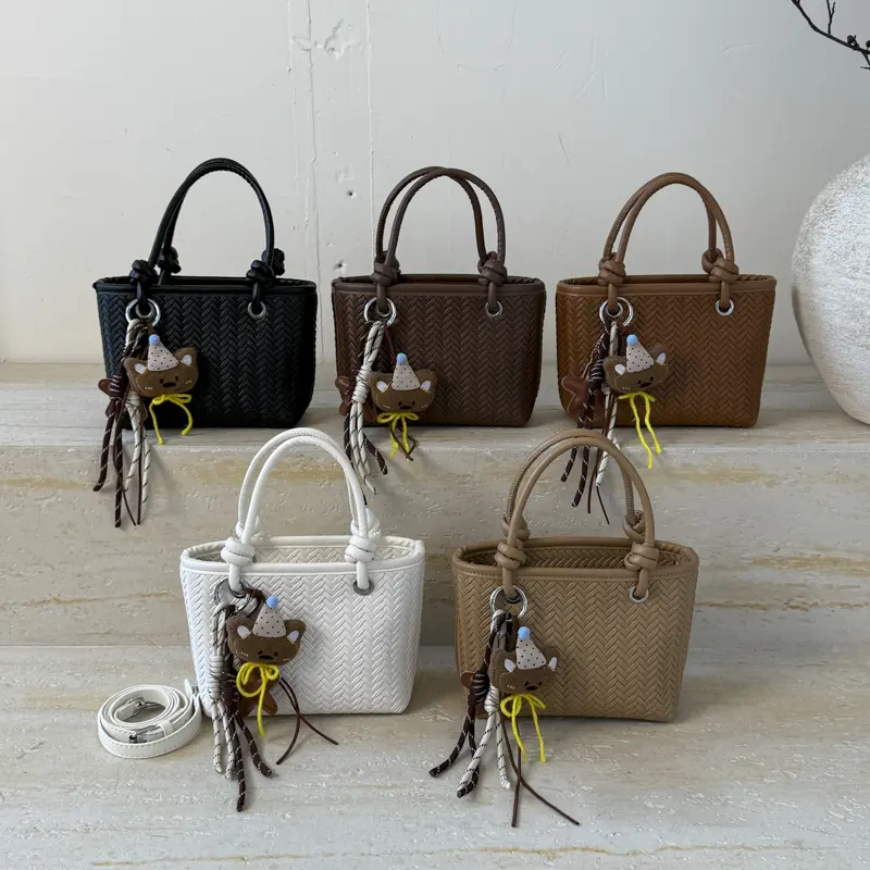 LEFTSIDE Small Weave PU Leather Shoulder Bags for Women 2025 Luxury Brand Designer Crossbody Bag Females Underarm Bag Handbags