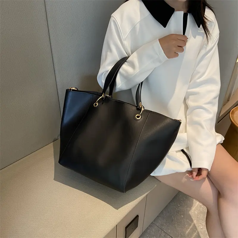 LEFTSIDE 2 Pcs/set High Capacity Shoulder Bags for Women Mini PU Leather Tote Bag 2025 New Luxury Designer Purses and Handbags
