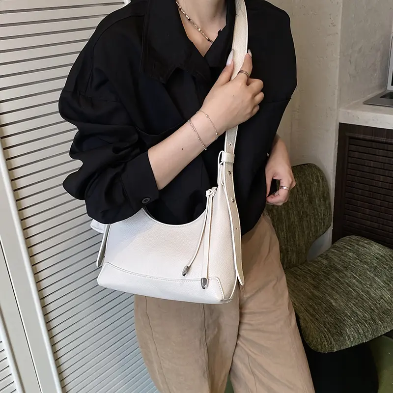 LEFTSIDE Small PU Leather Shoulder Bags for Women 2025 Luxury Designer Crossbody Bag Females Underarm Bags Handbags and Purses
