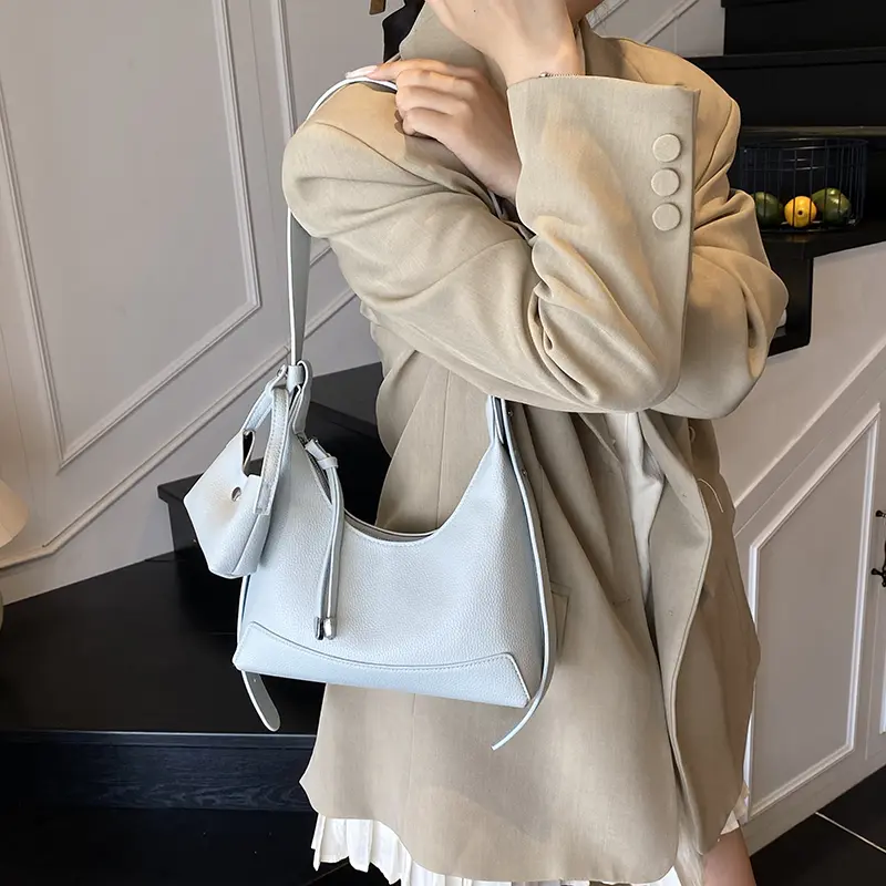 LEFTSIDE Small PU Leather Shoulder Bags for Women 2025 Luxury Designer Crossbody Bag Females Underarm Bags Handbags and Purses