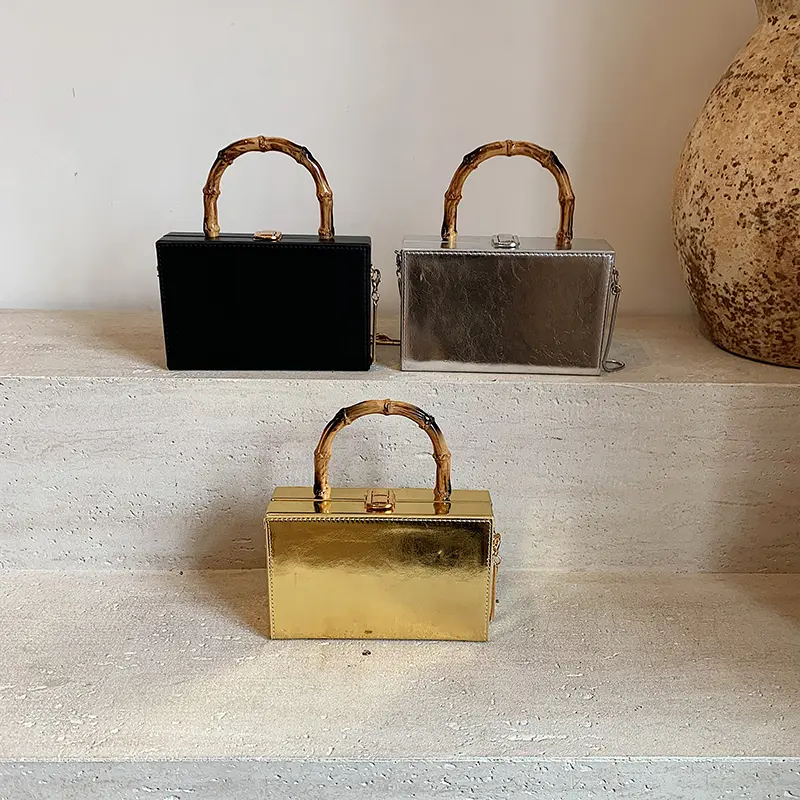 LEFTSIDE Cute Mini Box PU Leather Crossbody Bag Lady Handbags and Purses Women 2025 Short Handle Chain Shoulder Bag for Phone