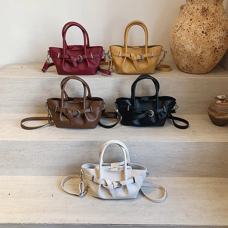LEFTSIDE Women PU Leather Small Shoulder Bag 2025 New Trend Fashion Short Handle Crossbody Bag Female Handbags and Purses