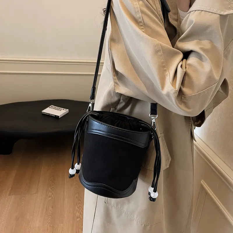 LEFTSIDE Chinese Style Mini Shoulder Bags for Women 2025 New Trend Crossbody Bag Females ​Bucket Bags Retro Handbags and Purses