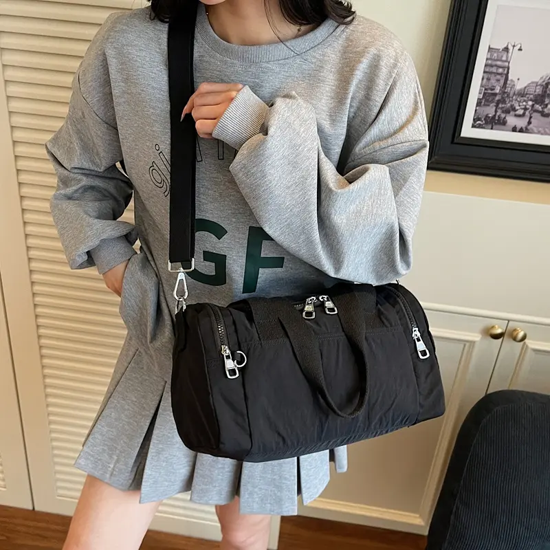 LEFTSIDE Lady Shopper Shopping Soft Cloth Small Shoulder Bag for Women 2025 Korean Fashion Y2K New Casual Travel Crossbody Bags